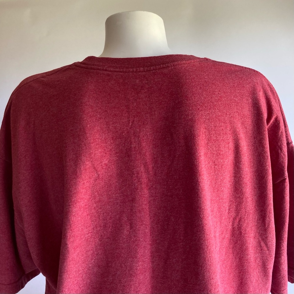 New Men’s Vans Red Pink Cotton Polyester Short Sleeve Shirt size XL - Picture 5 of 7